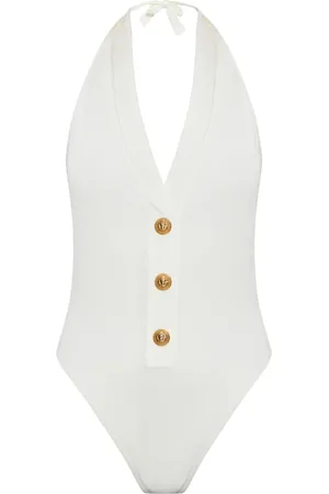 Balmain Traje de baño con detalle de botones