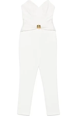 Elisabetta Franchi Jumpsuit de crepe con detalle de moño