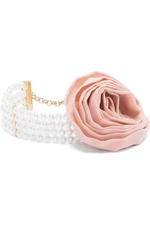 BLUMARINE Gargantilla con apliques florales