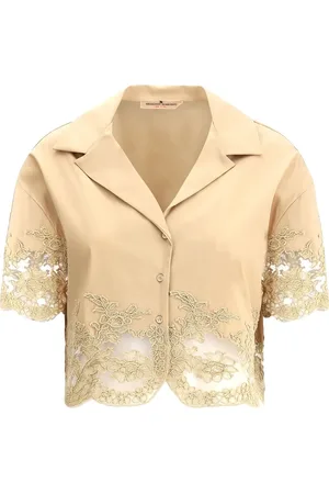 ERMANNO SCERVINO Camisa con paneles de encaje