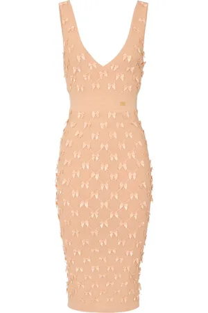 Elisabetta Franchi Vestido midi con detalle de moño