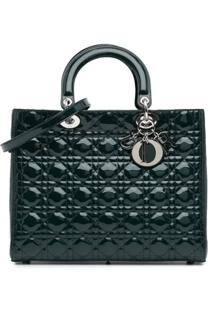 Dior Bolsa satchel Large Patent Cannage Lady Dior 2011