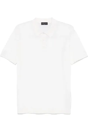Roberto Collina Playera tipo polo de seda