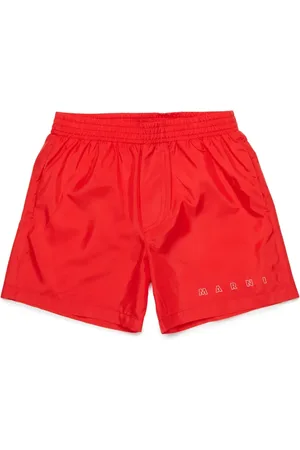 Marni Shorts de playa con logo estampado