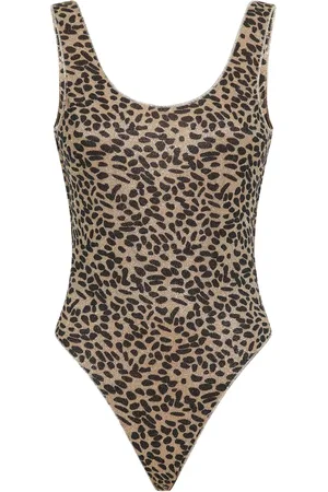 Oseree Traje de baño con estampado de leopardo