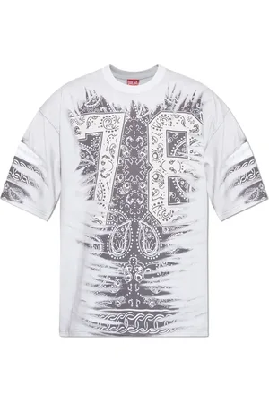 Diesel Playera con estampado de bandana