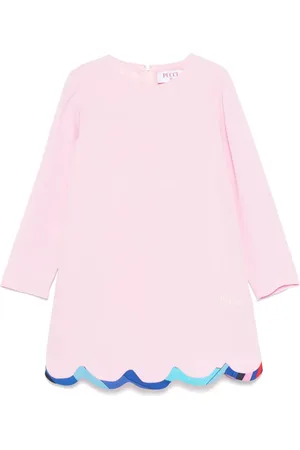 PUCCI Junior Vestido con logo bordado