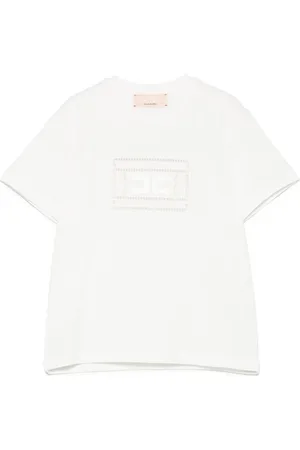 Elisabetta Franchi Playera con logo bordado