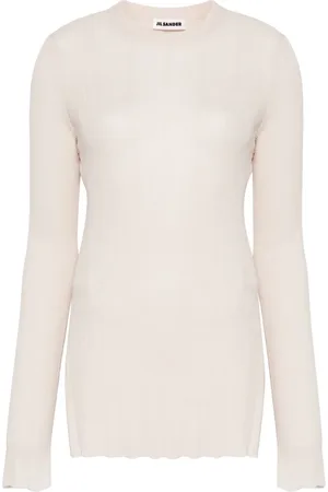 Jil Sander Top tejido fino de canalé