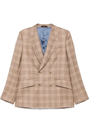 Paul Smith Blazer con doble botonadura y motivo de cuadros