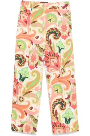 Etro Pantalones con estampado de cachemira