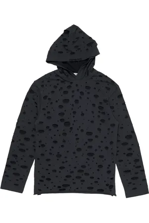 Acne Studios Hoodie con detalles rasgados