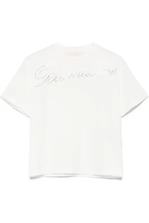 MISS BLUMARINE Playera con logo y detalles