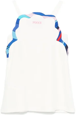 PUCCI Junior Vestido con logo bordado