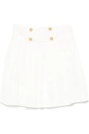 Balmain Falda con logo en jacquard
