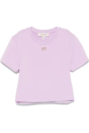 Twin-Set Playera con placa del logo