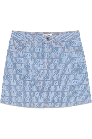 Moschino Falda con logo en jacquard