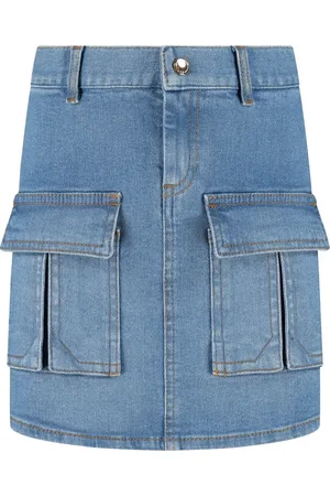 Chloé Falda cargo de mezclilla