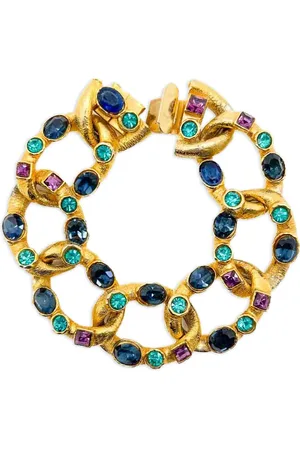 JENNIFER GIBSON JEWELLERY Pulsera con detalles de cristal y de archivo 1960 pre-owned