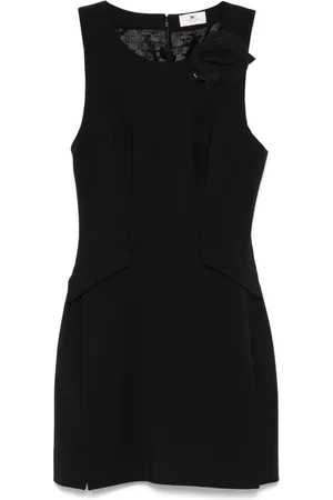 Elisabetta Franchi Vestido corto de crepé sin mangas
