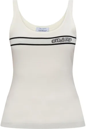 OFF-WHITE Top tejido de intarsia