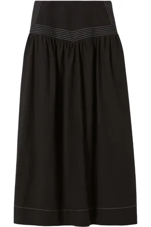 Claudie Pierlot Falda larga con detalle de rayas