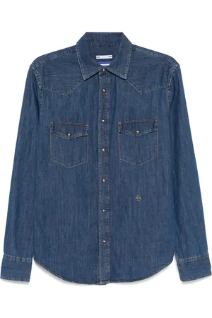 Jacob Cohen Camisa estilo western de mezclilla