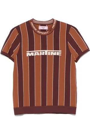 MARTINE ROSE Playera con logo estampado