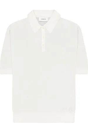 LANEUS Playera tipo polo tejida