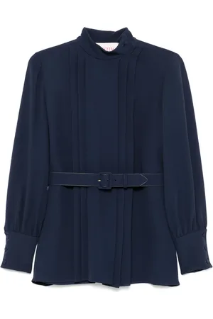 VALENTINO GARAVANI Blusa cady con cinturón