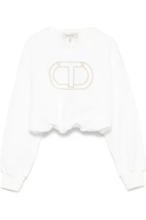Twin-Set Sudadera con detalle de mostacillas