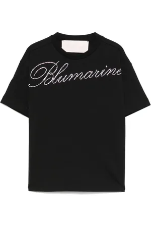 MISS BLUMARINE Playera con logo y detalles