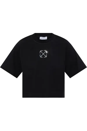 OFF-WHITE Playera corta con logo de joyas
