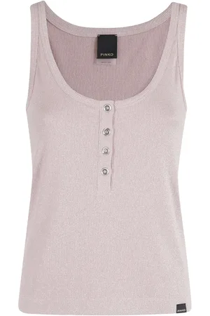 Pinko Top de tejido metalizado