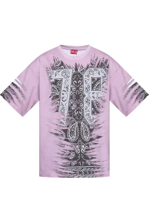 Diesel Playera con estampado de bandana