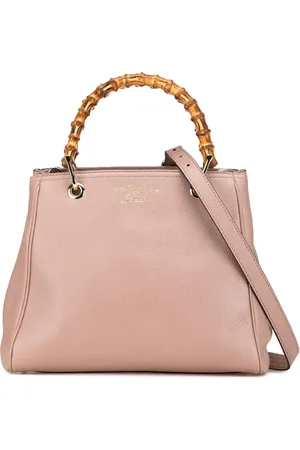 Gucci Bolsa satchel Small Calfskin Bamboo Shopper 2000-2015
