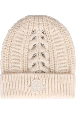 Moncler Gorro tejido con detalles de cristal