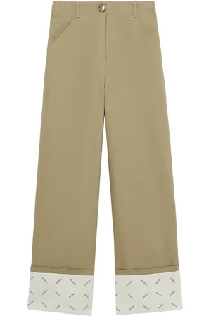 KIMHEKIM Pants con dobladillo vuelto