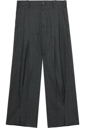 KHOKI Pantalones de lana a rayas diplomáticas