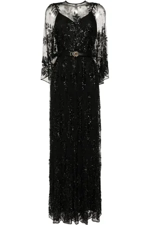 Elie saab Vestido con bordado de encaje