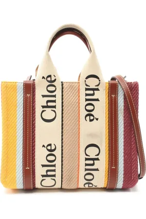Chloé Bolsa satchel Canvas Woody pequeña 2010