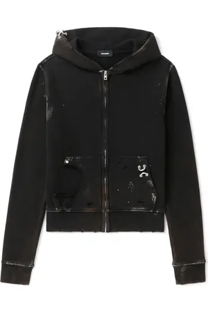 We11 Done Hoodie con detalles rasgados
