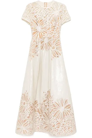 Elie saab Vestido midi bordado