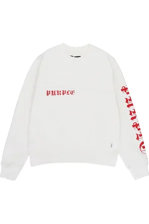 Purple Brand Sudadera "White" con logo estampado