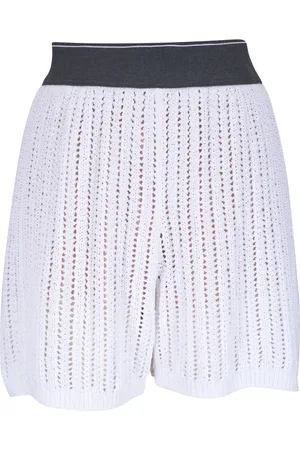 Brunello Cucinelli Shorts con diseño calado