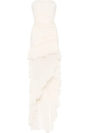 BLUMARINE Vestido largo con volantes