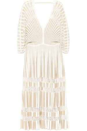 Elie saab Vestido midi tejido