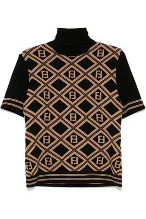 Fendi Top tejido con logo Zucca 1980-1990