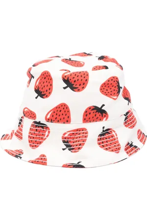 Stella McCartney Gorro de pescador con fresas estampadas