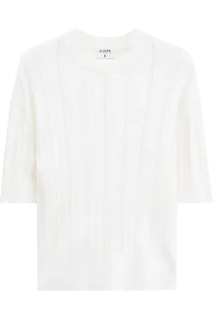 Filippa K Playera tejida con diseño trenzado